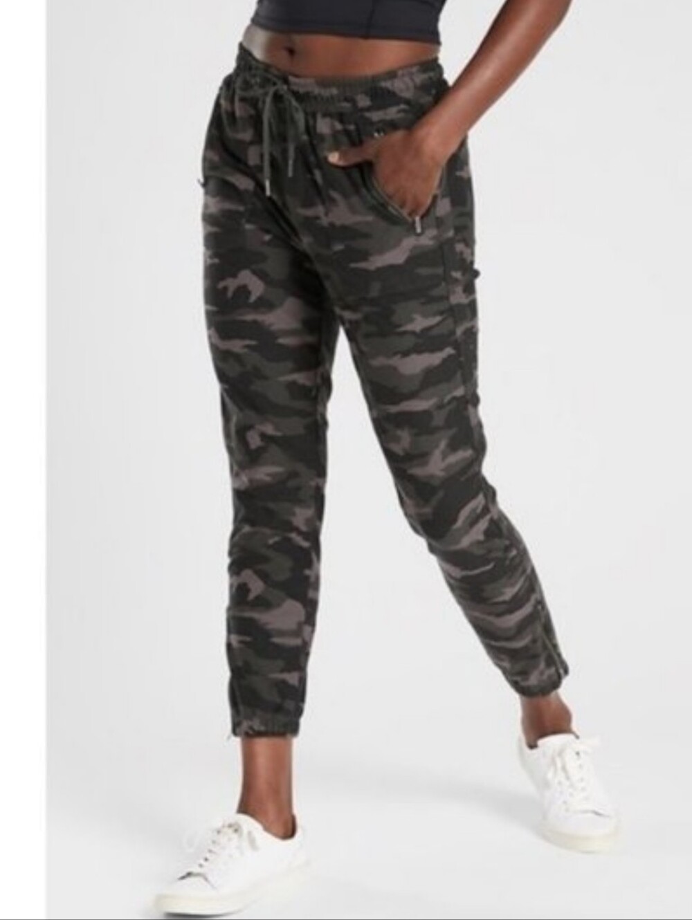 Athleta Farallon Camo Jogger Pant Olive Green Size 6